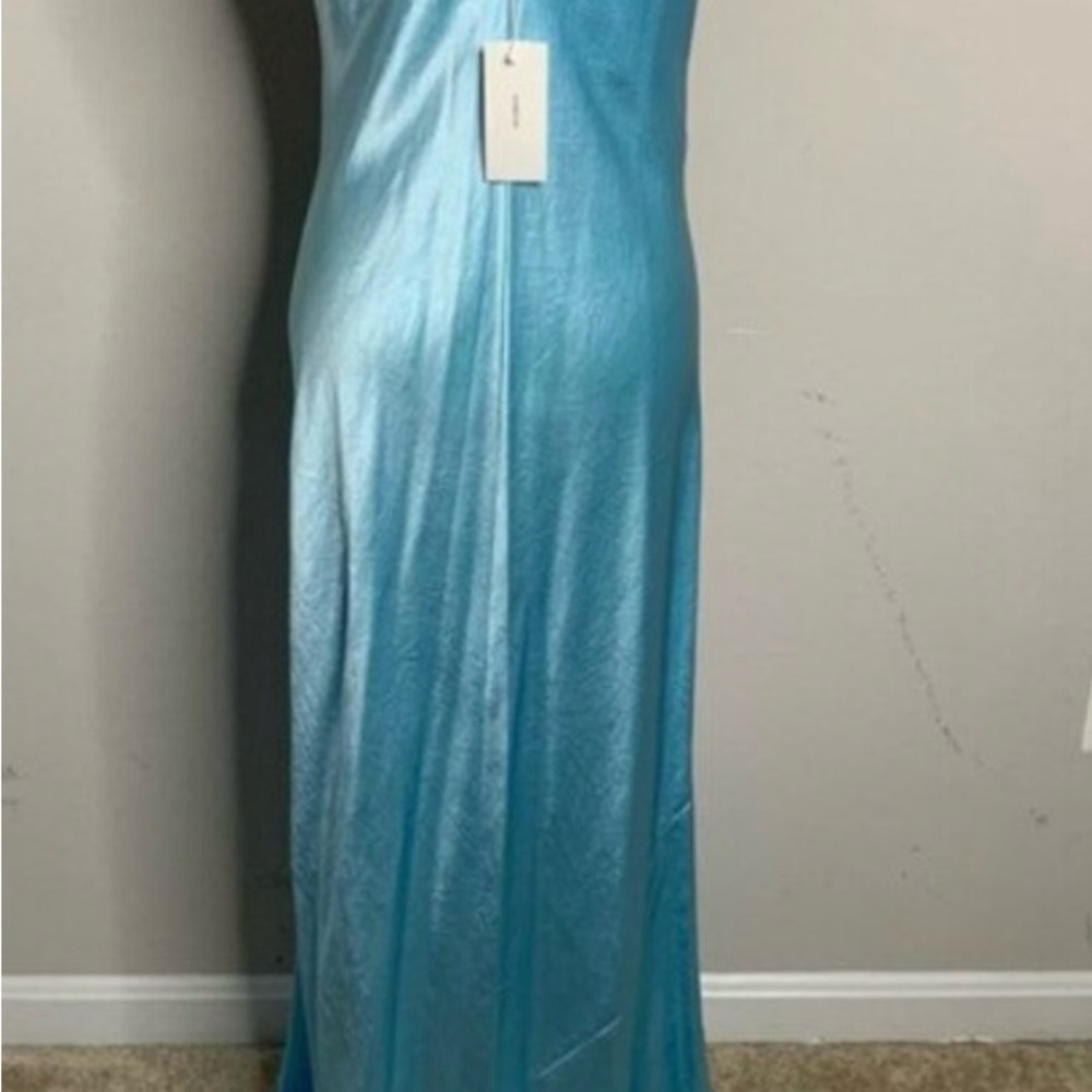 Vince acetate satin Aqua Dress